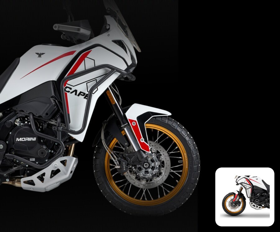 Set Defensas Altas y Bajas montadas Moto Morini