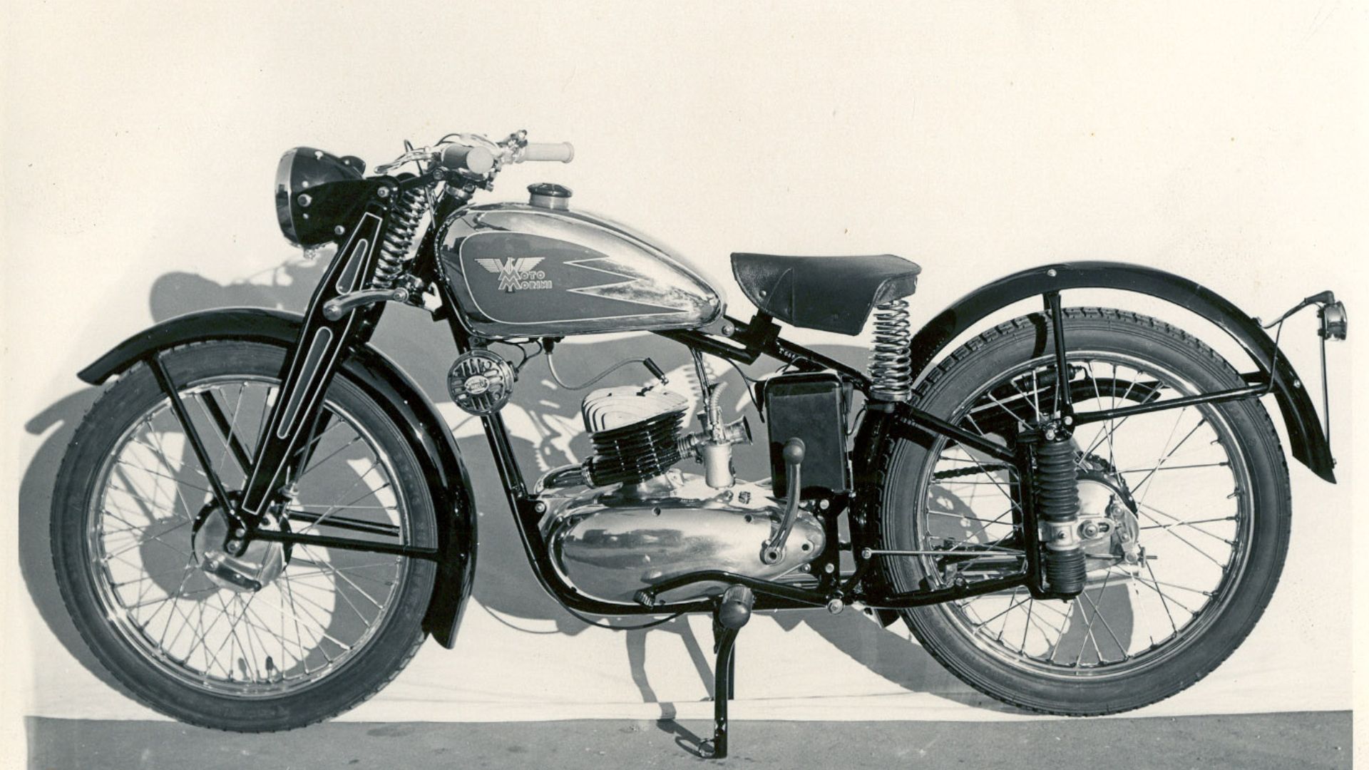Primera moto Moto Morini: la 125 de dos tiempos de 1946
